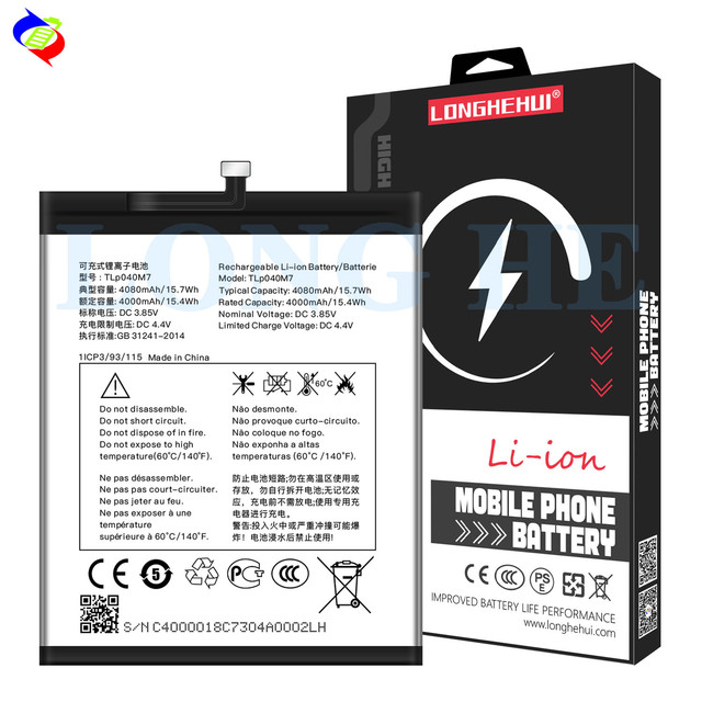 TLp040M7 4080mAH Replacement Tablet Battery for Alcatel joy Tab2 TLp040M7 Tablet Batteries