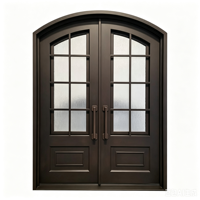 Entrée de bâtiment sur mesure de haute qualité - Porte coulissante en verre, porte extérieure en métal avec porte d'entrée en verre, design en verre