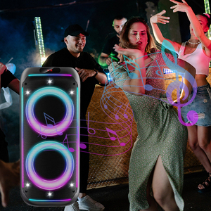 WGY-8841 Enceinte Bluetooth portable sans fil avec grand éclairage LED, son puissant et basses profondes, idéale pour les soirées - Product Image 6