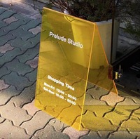 Présentoir de panneau publicitaire sur pied personnalisé visibilité améliorée IP65 résistant aux intempéries léger 1kg pour extérieur/intérieur
