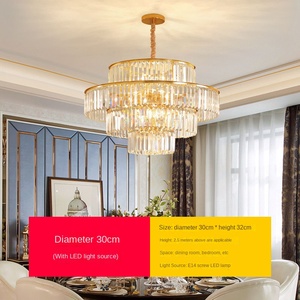 โคมไฟระย้ากลม LED สีทองดีไซน์คลาสสิกสำหรับห้องนั่งเล่นห้องรับประทานอาหารห้องนอนที่สวยงาม - Product Image 5