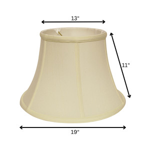 HMS 19 \ "bianco tamburo Monay Shantung paralume in tessuto moderno vittoriano antico minimalista per illuminazione interna con cono - Product Image 4