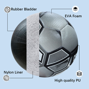 Pallone da Calcio Personalizzato in Impiallacciatura da 32 Pezzi, Misura 5, Anti-Esplosione, Resistente all'Usura, <span class=keywords><strong>Tema</strong></span> Ronaldo, Logo Stampato, per Partite e Allenamenti Studenteschi - Product Image 5