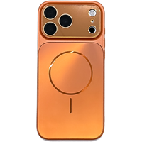 Coque de téléphone magnétique à effet dégradé lumineux avec protection d'objectif pour iPhone 18 Pro Max 14 15 16 17 Pro Max