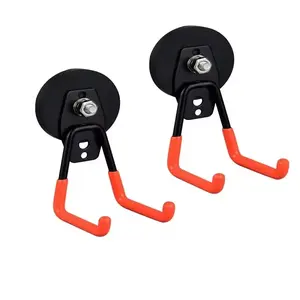 Ganchos magnéticos fuertes Ganchos de garaje magnéticos de alta resistencia Imanes de tierras raras Ganchos de almacenamiento de utilidad para escalera colgante, herramienta eléctrica - Product Image 1