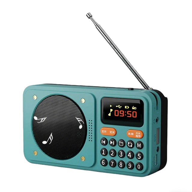 TF SD Music Player USB Mini Speaker Digital AM/FM Portable Radio MP3 with LCD Display for Speaker for Square Dance