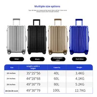 Ensemble de valises de voyage en gros, valise à roulettes à trois pièces, grande capacité, simple, étanche, ABS+PC, transfrontalier