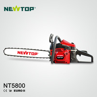 Tronçonneuse à Essence Professionnelle 2 Temps Démarrage Facile 5800, Machine de Coupe de Bois 58cc