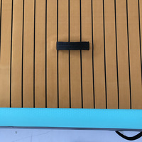 Plateforme flottante de loisirs InflaToGo 10ft x 5ft x 8inch haute capacité pour jeux aquatiques, yachts, îles de loisirs, bateaux et pontons