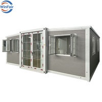 Prix de gros WinFair Fresable Maison mobile Australie Vie standard Conteneur extensible Petites maisons préfabriquées Maison 2 chambres à coucher