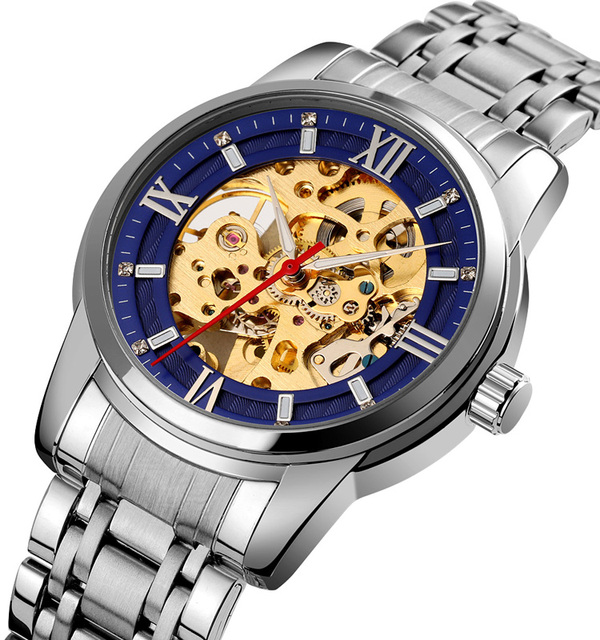 Skmei Luxury Mechanical Watch 9222 Classy Business Men Wristwatch Steel Automatic Watches