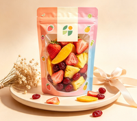 Gravureprint op maat gemaakte logo PET staande ritssluitingszakken, vochtbestendige verpakkingen voor gedroogd fruit en droge snacks