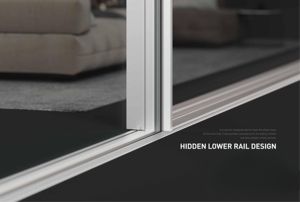 Nouvelles fenêtres en aluminium à cadre mince et étroit, résistantes aux impacts d'<span class=keywords><strong>ouragan</strong></span>, pour la construction de maisons, très demandées - Product Image 2