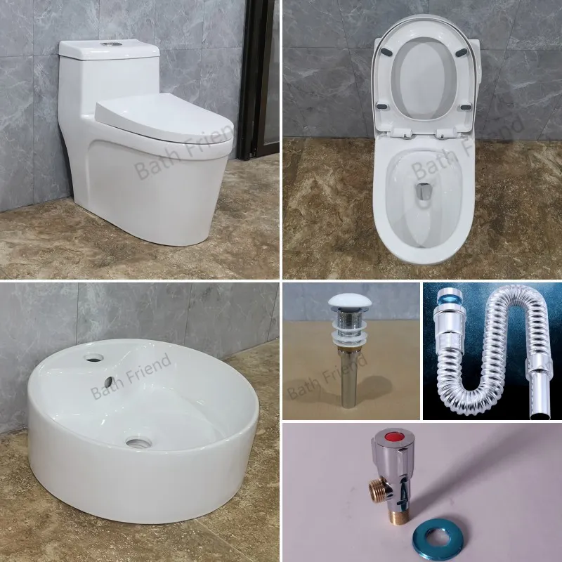 화장실 위생 상품 부속품 이음쇠 세라믹 WC 결박 300mm 한 조각 변기