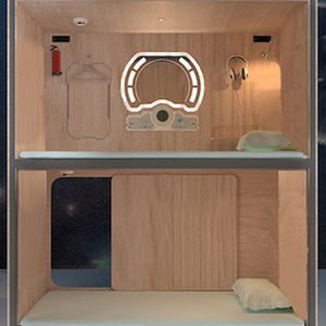 Lit <span class=keywords><strong>capsule</strong></span> en bois japonais, lit de couchage d'hôtel, dernière collection - Product Image 2