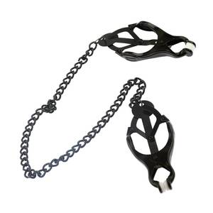 Estilo trébol japonés Unisex Metal cadena oscura erótico BDSM juguete sexual para adultos Brutal Bondage restricción cuerpo pezón abrazaderas - Product Image 2