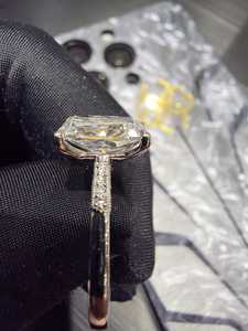 Anillo de Compromiso y Boda Clásico de Platino con Diamantes, Certificado IGI, Lujoso, Elegante, Sencillo, con Aspecto Brillante, Regalo para Mujer - Product Image 4