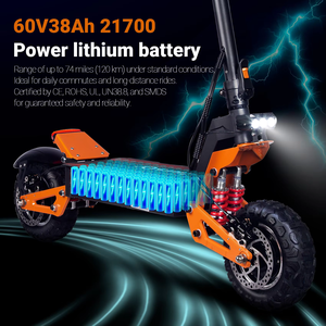 Scooter Plegable de Entrega Rápida desde Almacenes en la UE, Reino Unido y EE. UU., Scooter Todoterreno de 11 Pulgadas, 5000W, Motor Dual, Scooter Eléctrico de Alta Velocidad, 5600w - Product Image 5