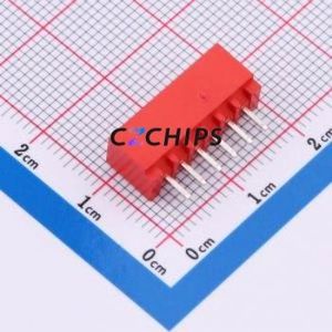 WAFER-HA2.54-6PZZ-R62 Wire-to-Board Pin Header Through hole Component (THT),P=2.54mm Connector 1x6P 2.5mm Through Hole XHB - Product Image 2