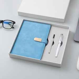 PU Leather Notebook Ballpoint Pen Gift Set Wireless Perfect Binding Office Business Corporate Promotional Souvenir - Product Image 3