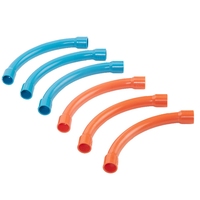 Conector de Tubería de PVC Rígido de 2 Pulgadas y 90 Grados, Extremo de Campana, Cédula 40, Accesorios para Conductos Eléctricos Grises, Certificación ETL, Fundición
