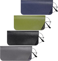 Étui à lunettes personnalisé avec logo promotionnel, en cuir PU, anti-rayures, étui à lunettes de soleil, pochette pour lunettes, boîte cadeau, protection