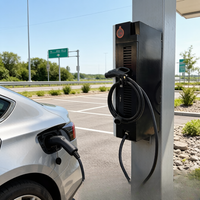 Estación de Carga para Vehículos Eléctricos Jinghu para Exteriores, 40-80kW, Conector CCS2, Montaje en Suelo, Plataforma OCPP Lista para Usar, TA-DC-DD New-P