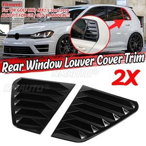 2PCS Car Rear <b>Window</b> Shutter <b>Cover</b> Trim for VW for Golf MK7 MK7.5 GTI/GTD/R 2014-2019 <b>Window</b> Louver Side Vent Trim - Product Image 1