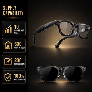 Lunettes Intelligentes IA 2026 avec Caméra HD 20MP, Traduction en Temps Réel, Audio, Étanche IP66, pour Hommes et Femmes - Product Image 1
