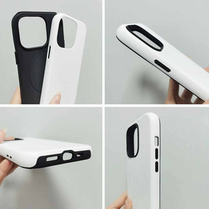 <span class=keywords><strong>Coque</strong></span> <span class=keywords><strong>de</strong></span> téléphone magnétique 2 en 1 3D à sublimation vierge pour transfert thermique, impression <span class=keywords><strong>photo</strong></span> personnalisée, <span class=keywords><strong>coque</strong></span> magnétique pour Huawei/Xiaomi/VIVO/OPPO - Product Image 2
