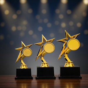 Trofeo de Metal Fundido a Presión de Alta Calidad Grabado con Láser para Premios por Logros, Eventos Corporativos y Reconocimiento Profesional - Product Image 1
