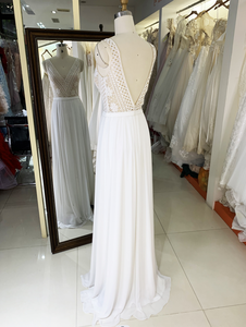 Abito <span class=keywords><strong>da</strong></span> <span class=keywords><strong>sposa</strong></span> in Chiffon di pizzo Curvy elegante per le <span class=keywords><strong>donne</strong></span> delle signore - Product Image 5