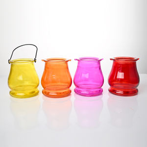 Vaso di <span class=keywords><strong>vetro</strong></span> di colore diverso 10oz barattolo di candela di <span class=keywords><strong>vetro</strong></span> di Halloween per la candela con lo Swing - Product Image 1