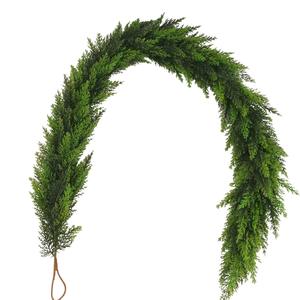 Plante verte <span class=keywords><strong>en</strong></span> plastique écologique de style forêt artificielle, cyprès, forme irrégulière, <span class=keywords><strong>vigne</strong></span> à suspendre à la porte, 180 cm, Noël - Product Image 5