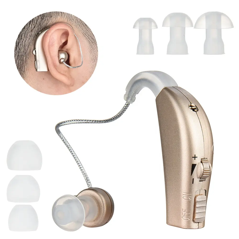 Hailicare New Style high power Hearing Loss Adjustable Sound rechargeable hearing aid manufacturers
