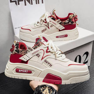 Chaussures pour femmes 2026 Nouveauté Chaussures décontractées pour jeunes Chaussures de skate plates en cuir pour hommes à semelle épaisse rehaussante Chaussures tendance - Product Image 5