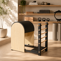 Corrigeur de colonne vertébrale Celux Pilates Ladder Barrel en bois d'érable, durable, portable, résistance réglable, pour studio commercial et bien-être