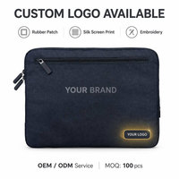 Housse pour ordinateur portable 900D Oxford résistante à l'eau avec doublure en polaire, poche avant zippée, antichoc, pour ordinateurs portables 13, 14, 15 pouces, personnalisable OEM