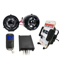 Système d'alarme antivol pour moto avec son puissant de 125 dB, charge de téléphone, appels mains libres, audio MP3 stéréo, DC 12V