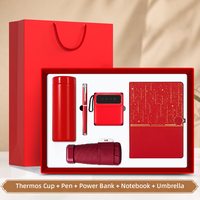 Kit Cadeau Promotionnel Personnalisé : Carnet Étoilé, Stylo, Gobelet Isotherme, Parapluie, Batterie Externe – Cadeau d'Entreprise en Gros