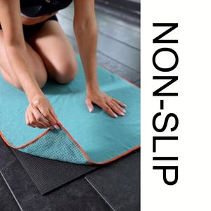 Toalla de Microfibra Gruesa Absorbente de Sudor Personalizada, Antideslizante, con Puntos de Silicona para Yoga, Pilates y Fitness - Product Image 4