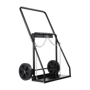 Chariot à main pour bouteilles de gaz de soudage, chariot pour bouteilles d'oxygène-acétylène, capacité de 440 lb, avec roues solides de 10 pouces et chaînes de sécurité - Product Image 3