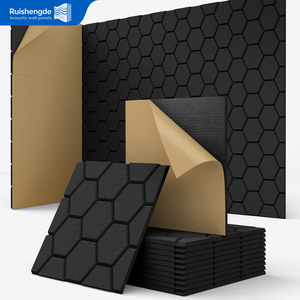 Pannelli Acustici in Feltro PET Intagliato <span class=keywords><strong>a</strong></span> Poligoni di Alta Qualità, Confezione da 12, Autoadesivi per Decorazione <span class=keywords><strong>Casa</strong></span>, Ufficio e <span class=keywords><strong>Studio</strong></span> - Product Image 1