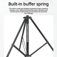JIXIO Trépied de studio professionnel en métal 2,8 m réglable et robuste pour photographie et vidéo, kit de moule privé pour éclairage d'appoint