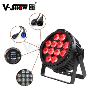 VSHOW PW1206 luci led IP65 all'aperto impermeabile led par 12x18w RGBWA UV led par fase di illuminazione - Product Image 3