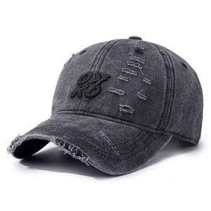 Unisex Retro American-Style Denim <b>Baseball</b> <b>Cap</b> with 3D Embroidery Old Washed Finish Metal Buckle-Spring/Summer Casual All-Match - Product Image 5