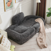 Fauteuil de sol pliant à dossier réglable, canapé individuel avec coussin, pour salon, chambre à coucher, coin lecture, confort moderne et doux
