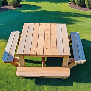 Mesa de Picnic Personalizada, Planos de Mesa de Jardín Sencillos, Instrucciones Fáciles de Construir, Descarga de PDF, Muebles de Exterior - Product Image 2