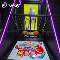 Machine de tir au basket-ball d'arcade commerciale à monnayeur VART