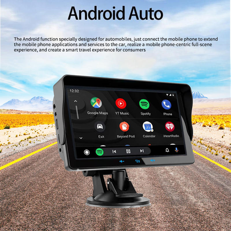 7 inch touch screen car portable wireless Apple CarPlay Android automatic tablet car video